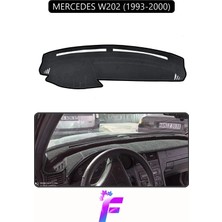 E-BİZ Mercedes W202 (1993-2000) Uyumlu Torpido Örtüsü | Yansıma Önleyici | Kolay Montaj | Tam Koruma | H18