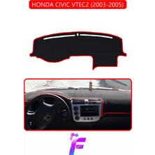 E-BİZ Honda Cıvıc Vtec2 (2003-2005) Uyumlu Torpido Örtüsü | Yansıma Önleyici | Hızlı Montaj | Koruma | F75