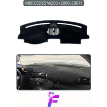 E-BİZ Mercedes W203 (2000-2007) Uyumlu Torpido Örtüsü | Yansıma Önleyici | Kolay Montaj | Tam Koruma | H20