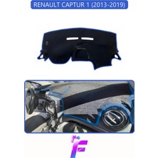 E-BİZ Renault Captur 1 (2013-2019) Uyumlu  Torpido Örtüsü | Yansıma Önleyici | Koruma | Hızlı Montaj | J47