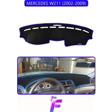 E-BİZ Mercedes W211 (2002-2009) Uyumlu Torpido Örtüsü | Yansıma Önleyici | Kolay Montaj | Tam Koruma | H29