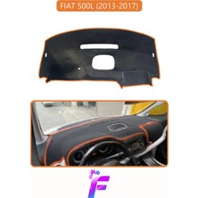 E-BİZ Fıat 500L (2013-2017) Uyumlu Torpido Örtüsü | Çatlama ve Isıya Karşı Tam Koruma | Oto Aksesuar | E40