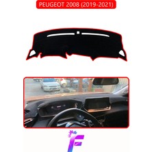 E-BİZ Peugeot 2008 (2019-2021) Uyumlu Torpido Örtüsü | Yansıma Önleyici | Tam Koruma | Kolay Montaj | J3