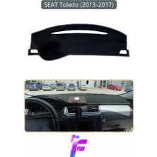 E-BİZ Seat Toledo (2013-2017) Uyumlu Torpido Örtüsü | Yansıma Önleyici | Tam Koruma | Hızlı Montaj | K32