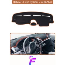 E-BİZ Renault Symbol 2 Uyumlu Torpido Örtüsü | Yansıma Önleyici | Tam Koruma | Kolay ve Hızlı Montaj | J70