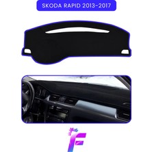 E-BİZ Skoda Rapid (2013-2017) Araca Özel Torpido Örtüsü | Ön Göğüs Kılıfı | Tam Koruma | Tam Uyum | A83