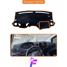 E-BİZ Peugeot Rifter Uyumlu Torpido Örtüsü | Yansıma Önleyici | Tam Koruma | Kolay ve Hızlı Montaj | J22
