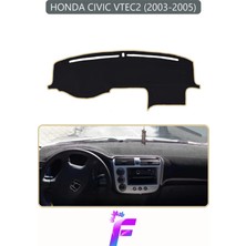 E-BİZ Honda Cıvıc Vtec2 (2003-2005) Uyumlu Torpido Örtüsü | Yansıma Önleyici | Hızlı Montaj | Koruma | F74