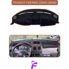 E-BİZ Peugeot Partner (2002-2008) Uyumlu Torpido Örtüsü | Çatlama ve Isıya Karşı Tam Koruma | A4