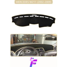 E-BİZ Mercedes W211 (2002-2009) Uyumlu Torpido Örtüsü | Yansıma Önleyici | Kolay Montaj | Tam Koruma | H25