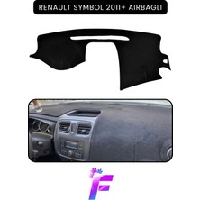 E-BİZ Renault Symbol Aırbaglı (2012-2020) Torpido Örtüsü | Güneşten Korur | Kolay Montaj | Tam Uyum | A72