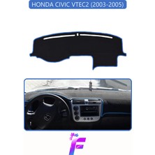 E-BİZ Honda Cıvıc Vtec2 (2003-2005) Uyumlu Torpido Örtüsü | Yansıma Önleyici | Hızlı Montaj | Koruma | F77