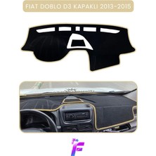 E-BİZ Fıat Doblo D3  (2013-2015) Kapaklı Uyumlu Torpido Örtüsü | Araca Özel Üretim | Kolay Montaj |tb7