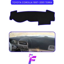 E-BİZ Toyota Corolla Terra (1997-2001)  Torpido Örtüsü | Güneşten Korur | Kolay Montaj | Tam Uyum | B23
