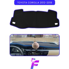E-BİZ Toyota Corolla (2012-2018) Araca Özel Torpido Örtüsü | Ön Göğüs Kılıfı | Tam Koruma | Tam Uyum | B41