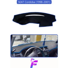 E-BİZ Seat Cordoba (1998-2001) Uyumlu Torpido Örtüsü | Yansıma Önleyici | Tam Koruma | Hızlı Montaj | K5