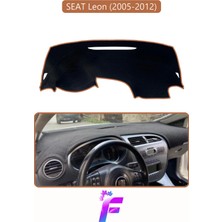 E-BİZ Seat Leon (2005-2012) Uyumlu Torpido Örtüsü | Yansıma Önleyici | Tam Koruma | Hızlı Montaj | K22