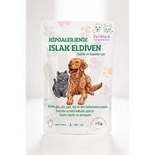 Vetwork Kedi Köpek Islak Eldiven Tüy ve Pati Temizleme