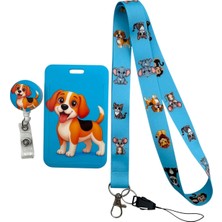 Royalvance Sevimli Köpek Yoyo, Boyun Askı Ipi ve Sürgülü Kartlık 3’lü Set