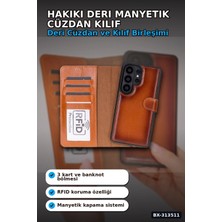 Sepetopia Hakiki Deri Manyetik Cüzdan Kılıf Samsung S26 Ultra Uyumlu Rfıd Korumalı BX-313511