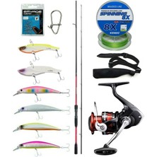 Yek Outdoor Spin Olta Seti Shimano Sienna Spinning Eva 2,41M 10-35G Spin Kamışı&shimano Sienna 4000 Fg Spin Makinesi