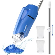 Happy Trend Şarjlı Havuz El Süpürgesi 68 Litre/dakika Akış Hızıyla Tortuları, Yaprakları ve Kiri Hızla Ortadan Kaldırmak Için Güçlü Emiş Kullanır!