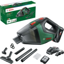 Happy Trend Bosch Akülü Elektrikli Süpürge Universalvac 18 (2,5 Ah Akü, 18 Volt Sistem, Kartonda), Yeşil