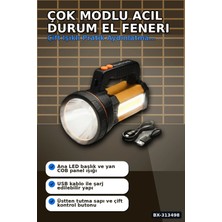 tp Buğz Çok Modlu 800W Acil Durum El Feneri - 800M Menzilli - Kamp ve Doğa Aktiviteleri Için BX-313498