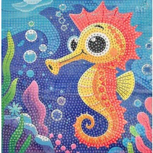 İğne İzi 5d Elmas Taş Işleme Kiti Tablo 25X25 cm - Diamond Painting Set - Dıy Kiti  MTX17349
