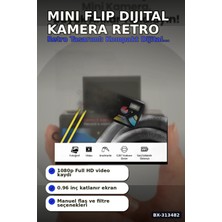 Techora Sale 0.96 Inç Katlanır Ekranlı Mini Anahtarlık Kamerası 1080P Full Hd Video Kayıt BX-313482