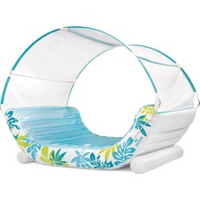Happy Trend Intex 56294 Tropikal Gölgelikli Ada Yatak 224 Cm, Su Sporları, Plaj Malzemesi, Şişme Ürün, Yüzme Aksesuarı, Kamp, Dalış, Güvenlik