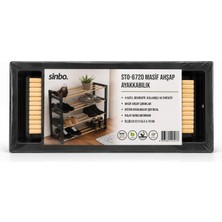 Sinbo STO-6720 4 Katlı Masif Ahşap Ayakkabılık