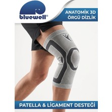 Bluewell Patella Ligament Destekli Medikal Örgü Dizlik - Anatomik Kompresyon ve Diz Destek Korsesi