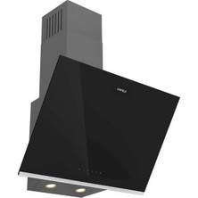 Hafele Orion Açılı Siyah Tek Cam Davlumbaz 60 cm