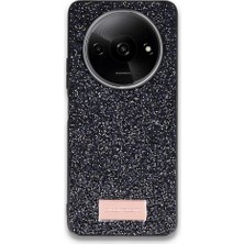 YM PAZARLAMA Onegif Redmi A3 4g Bright Simli Kapak - Siyah