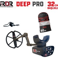 Rdr Dedektör Rdr Deep Pro Dedektör 32cm Başlıklı ve Ninja XXL Çanta Hediyeli P
