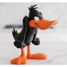 Omni 18 cm Duffy Duck Yüksek Kaliteli 3D Figür - Sevimli Kahramanlar Serisi Özel Koleksiyonluk Oyuncak Biblo - Çevre Dostu Pla Malzeme - Siyah Turuncu Masaüstü Dekoratif Hediyelik