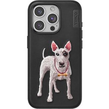 YM PAZARLAMA Venco Iphone 15 Pro Max Perma Desenli Kapak - Siyah