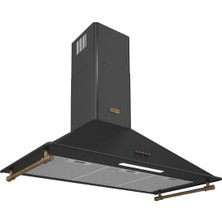 Hafele Vintage Klasik Davlumbaz 90 cm Antrasit