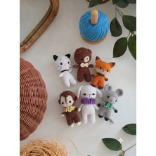 Design By Oykum Amigurumi  Örgü Hayvan Oyuncak Uyku Arkadaşı (Ayıcık, Kedi, Tavşan, Lama, Maymun, Tilki)