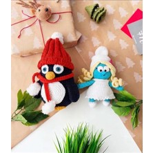 Design By Oykum 2'li Organik Oyuncak (Şirine ve Penguen)
