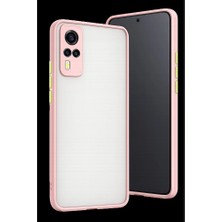 YM PAZARLAMA Vivo Y53S Kılıf Montreal Silikon Kapak - Pembe