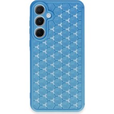 YM PAZARLAMA Galaxy A15 4g Kılıf Petek Silikon Kapak - Mavi