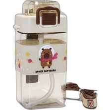 YM PAZARLAMA Kapibara (Capybara) Desenli Pipetli Çocuk Matarası ALK4651