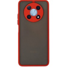 YM PAZARLAMA Huawei Nova Y90 Kılıf Montreal Silikon Kapak - Kırmızı