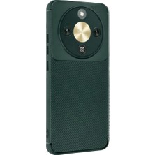 YM PAZARLAMA Huawei Honor Magic 8 Lite Auto Focus Karbon Kapak - Koyu Yeşil