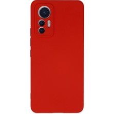 YM PAZARLAMA Mi 12 Lite Kılıf Nano Içi Kadife Silikon - Kırmızı