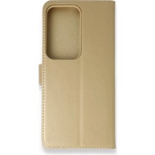 YM PAZARLAMA Galaxy S20 Ultra Trend S Plus Kapaklı Kılıf - Gold