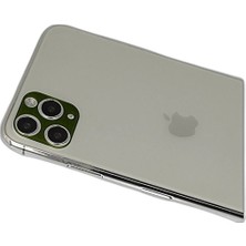YM PAZARLAMA Iphone 11 Pro Max Rainbow Kamera Lens Koruma Cam - Yeşil
