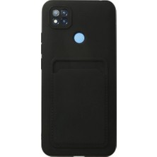 YM PAZARLAMA Redmi 9c Kılıf Kelvin Kartvizitli Silikon - Siyah